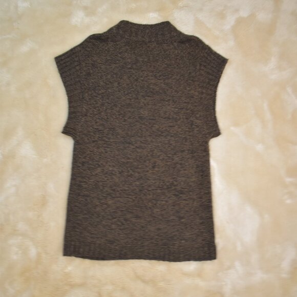 Lapis Brown Short Sleeve Button Up Long Cardigan Sweater Size Large Academia - Picture 6 of 12